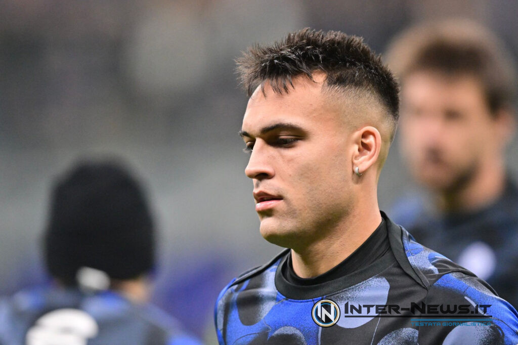 Lautaro Martinez in allenamento, Inter-Fiorentina