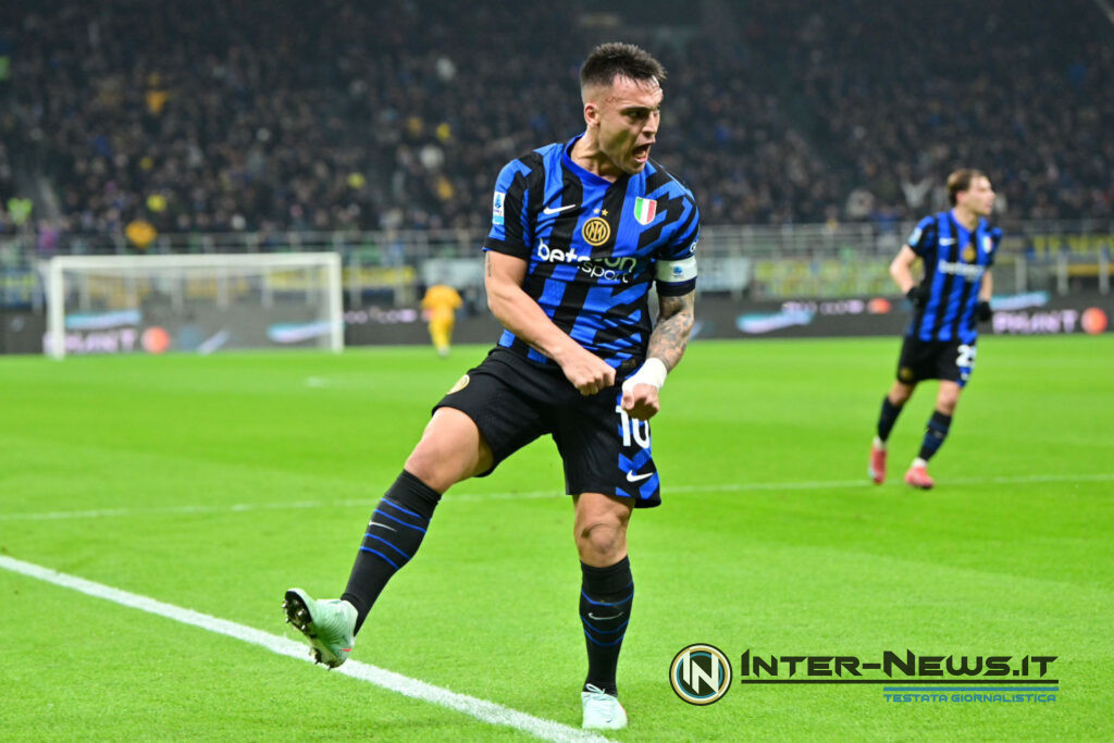 Lautaro Martinez esultanza in Inter-Fiorentina