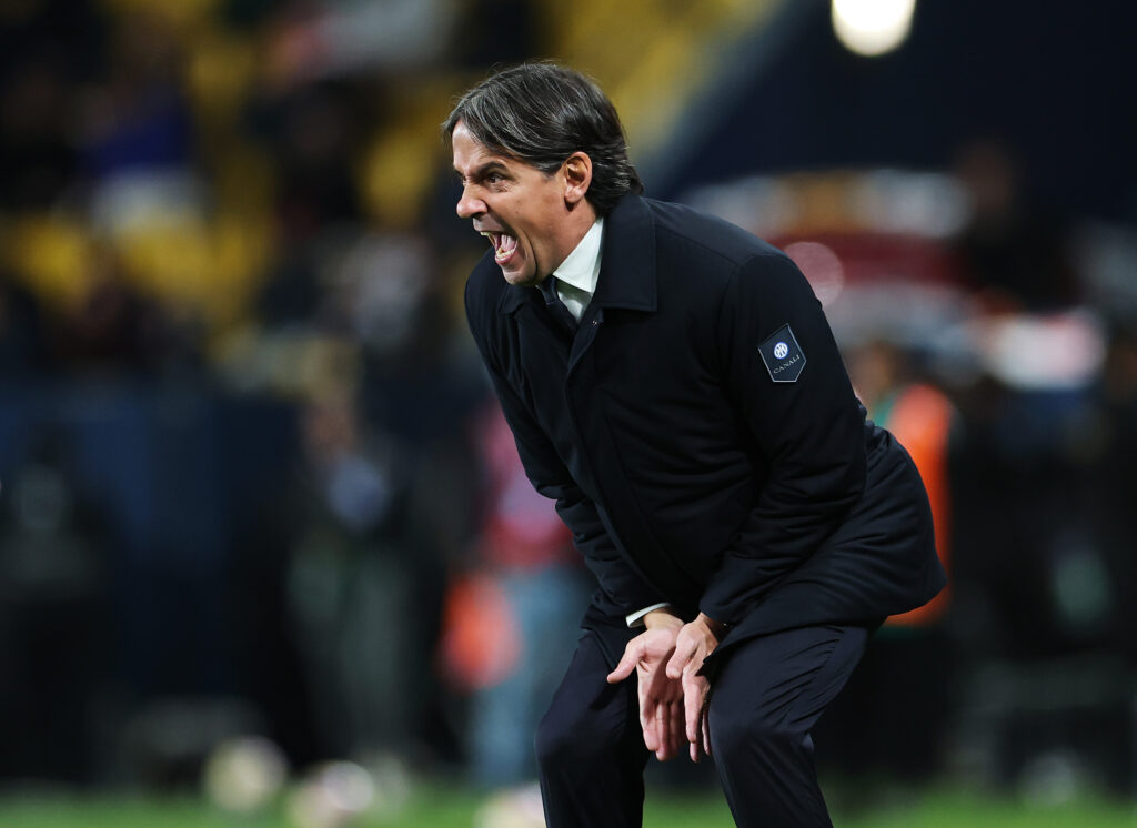 Simone Inzaghi in Inter-Atalanta di Supercoppa Italiana