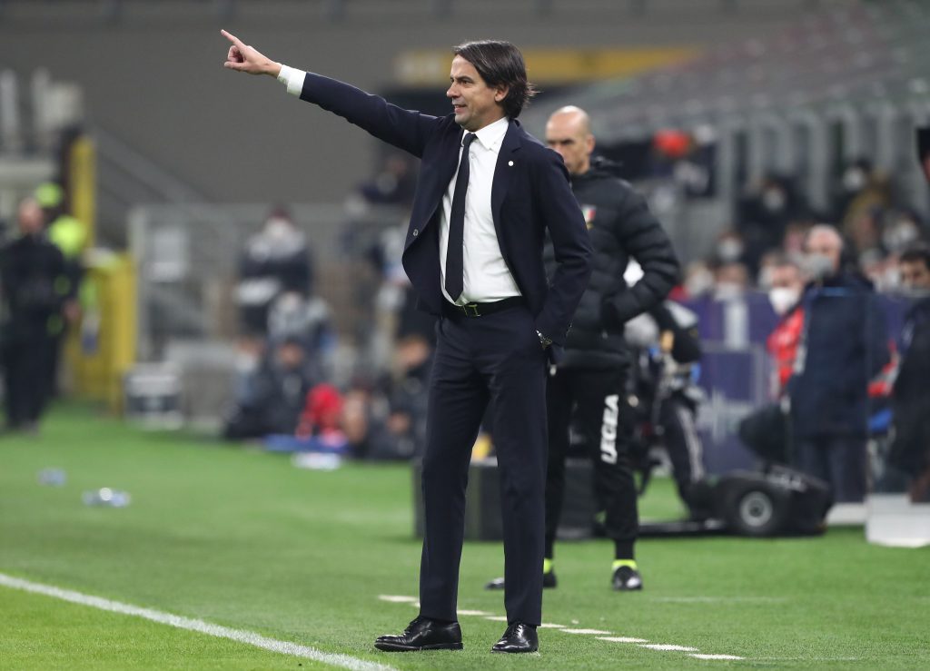 Simone Inzaghi in Inter-Juventus di Supercoppa Italiana