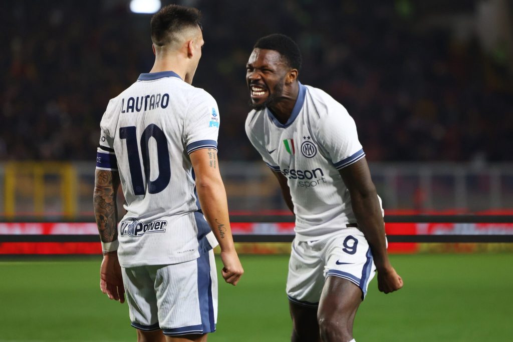 Marcus Thuram e Lautaro Martinez, Lecce-Inter