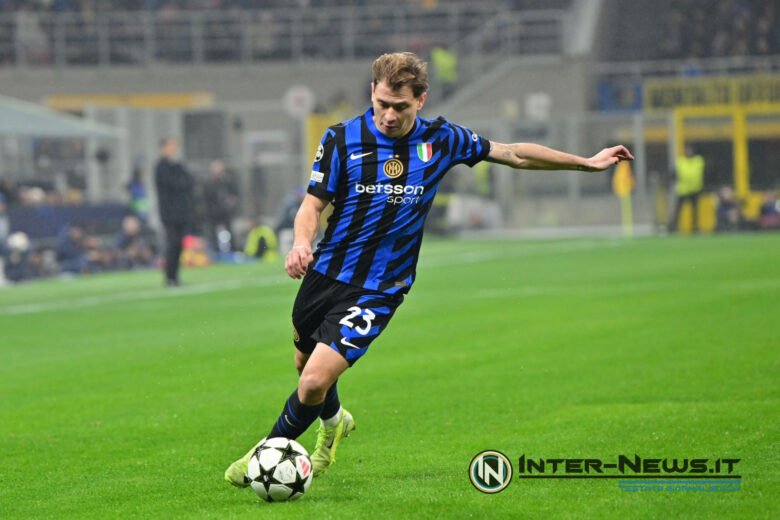 Nicolò Barella in azione durante Inter-Lipsia di Champions League (Photo by Tommaso Fimiano/Inter-News.it ©)