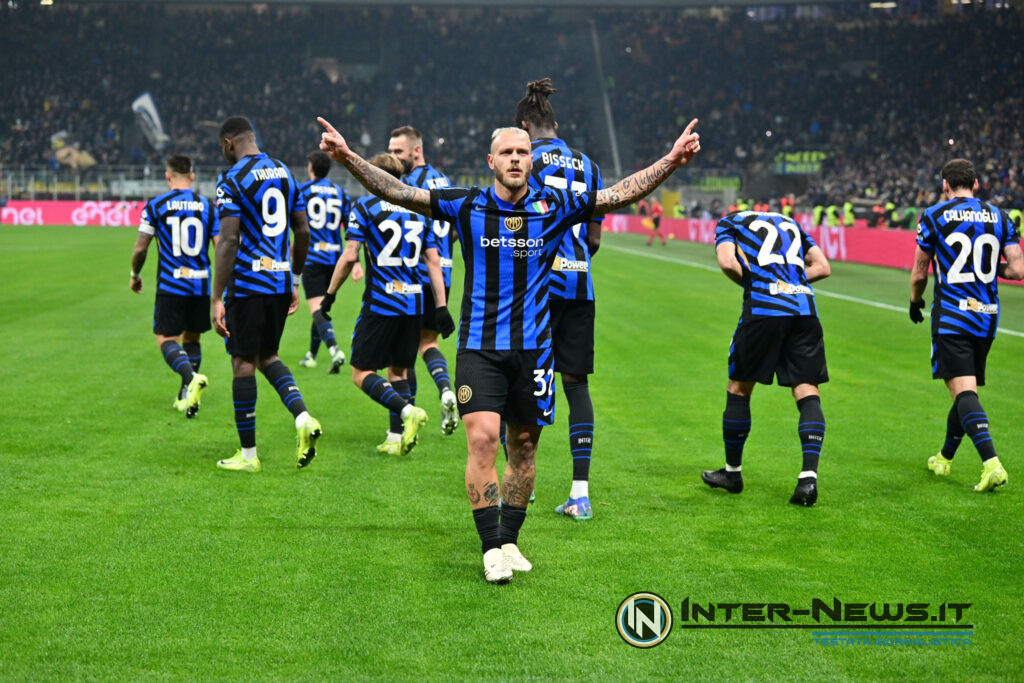 Federico Dimarco, gol in Inter-Parma (Photo by Tommaso Fimiano, Copyright Inter-News.it)