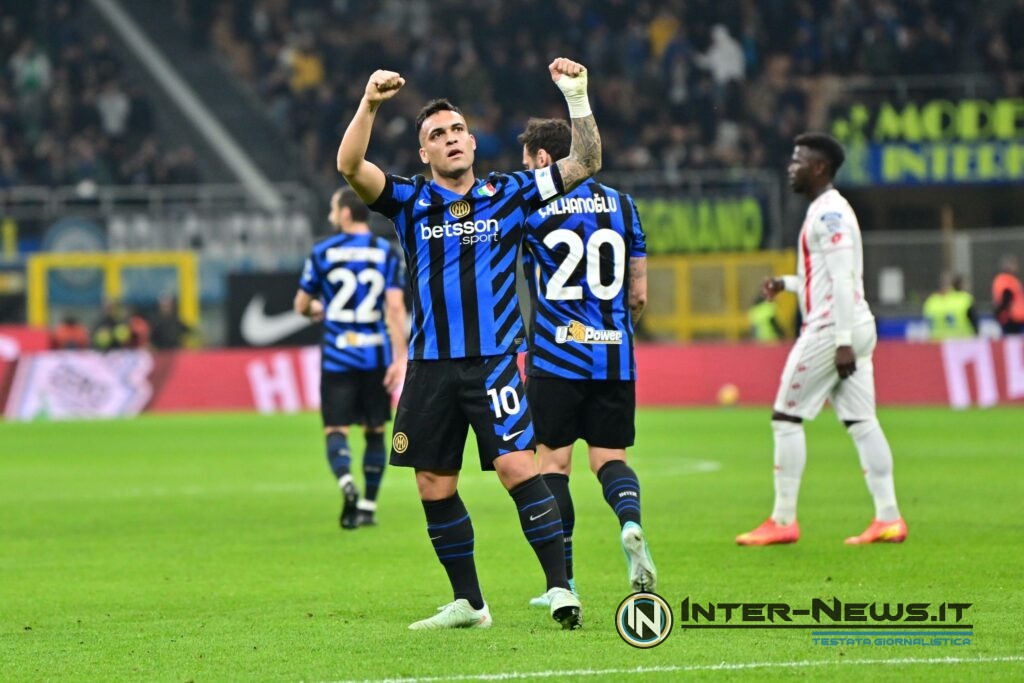 Esultanza al gol di Lautaro Martinez in Inter-Monza