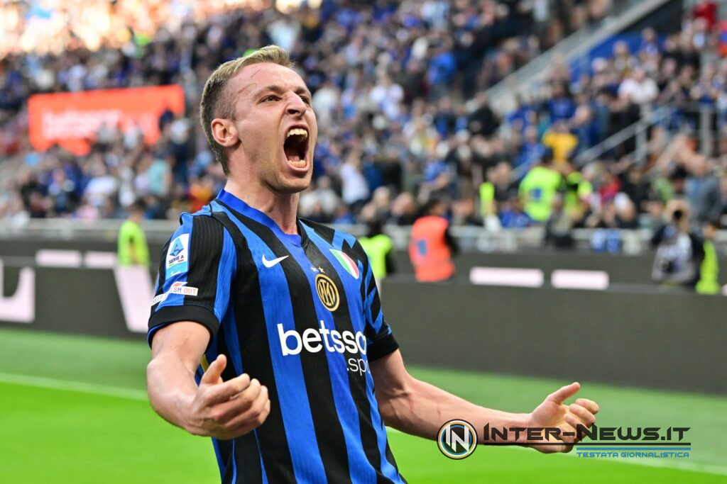Esultanza di Davide Frattesi in Inter-Udinese
