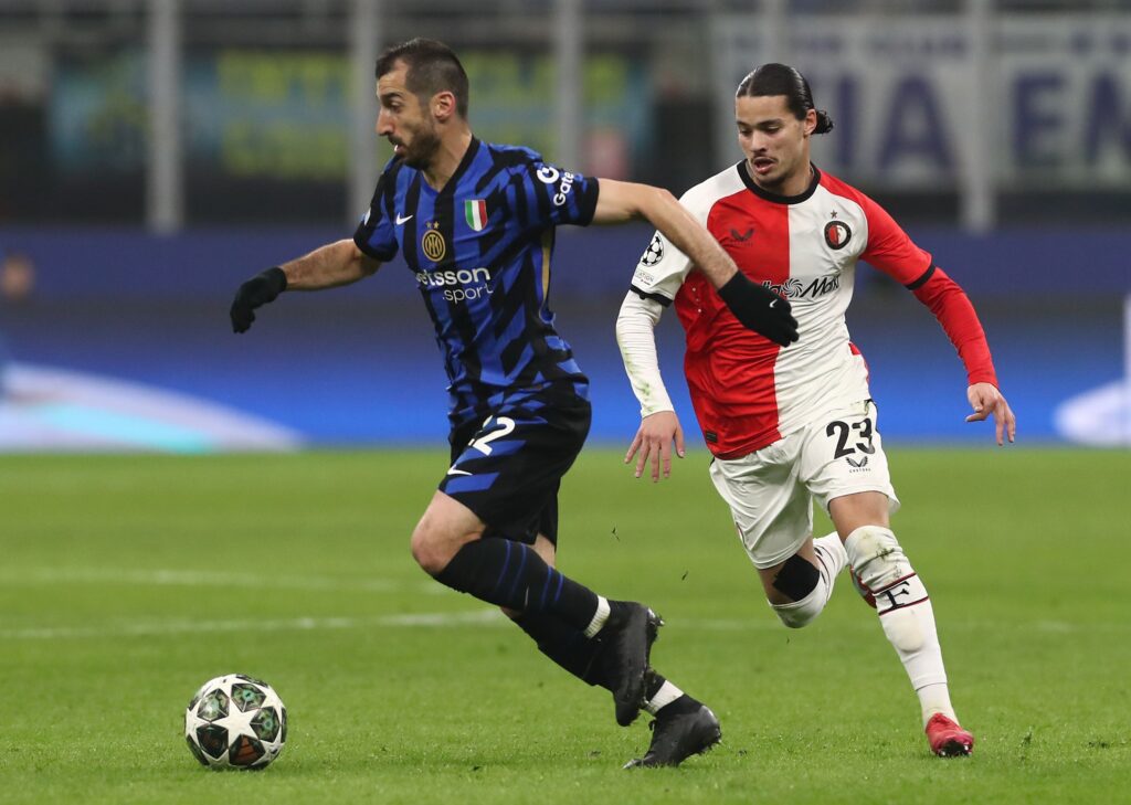Henrikh Mkhitaryan in Inter-Feyenoord