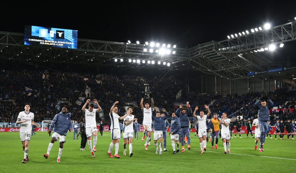 L'Inter festeggia un successo.