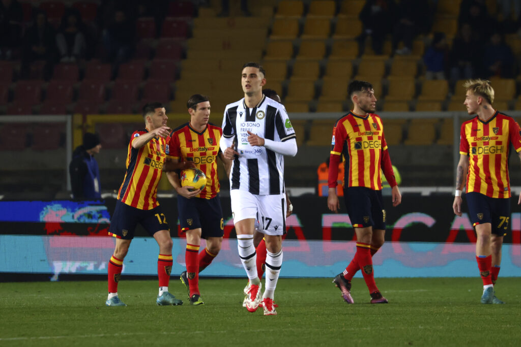 Lorenzo Lucca, Lecce-Udinese